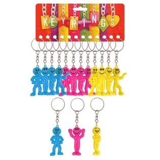Llavero de Mu&ntilde;eco Smiley (12 uds.) | Mayorista B2B