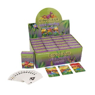 MINI BARAJA DE CARTAS &ndash; MODELO: DINOSAURIO EN EXPOSITOR (24 uds.)