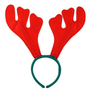 DIADEMA DE RENO DE NAVIDAD – Rojo / Verde (12 uds.)
