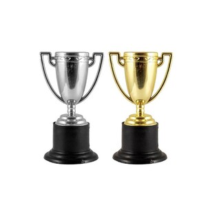 Trofeo de Ganador &ndash; 10 cm Mix Oro y Plata (12 uds.)