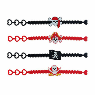 PULSERAS DE SILICONA PIRATA PARA NIÑOS (100 uds.)