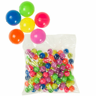 MIX PELOTAS SALTARINAS COLORES NEÓN Ø 2,7 Cm. ( 100 uds.)