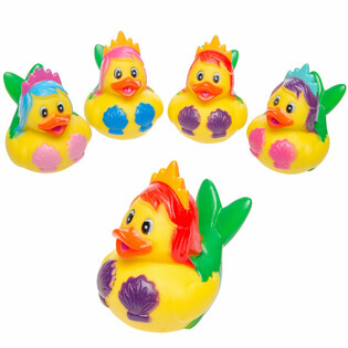 MIX DE PATITOS DE GOMA SIRENA - 5x5 cm (4 uds)
