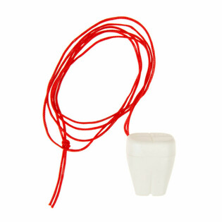 CAJITA PARA DIENTES BLANCA CON CORD&Oacute;N (12 uds.)