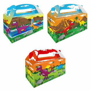 Caja de Men&uacute; Infantil &ndash; Dinosaurio &ndash; 22,5 x 9,5 x 18 cm (12 uds.)