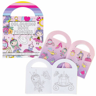 Libretas de Colorear Princesas con Pegatinas (48 uds)