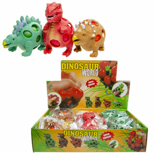 Pelota Squishy Dinosaurio de Malla - Expositor (12 uds.)