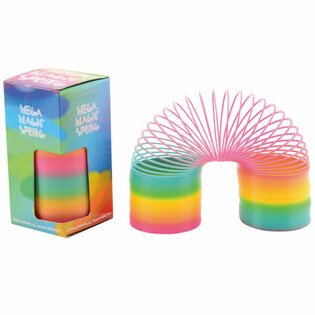 Muelle M&aacute;gico Arco&iacute;ris XL - Gran Espiral de Colores en Caja (6 ud.)