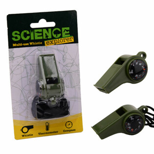 SILBATO DE SUPERVIVENCIA SCIENCE EXPLORER CON BR&Uacute;JULA Y TERM&Oacute;METRO (24 uds)