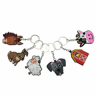 Llaveros de Animales de Granja (Mix, 48 Unidades)