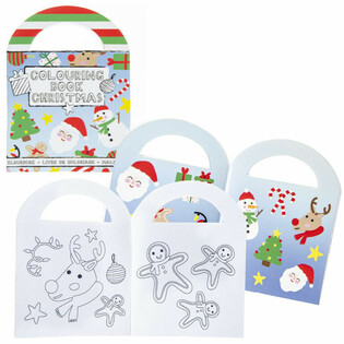 Cuadernillos de Navidad para Colorear con Pegatinas (48 uds)