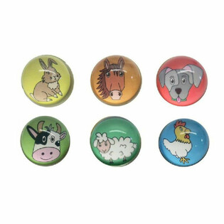 PELOTAS SALTARINAS - ANIMALES DE LA GRANJA - Ø 3.2 Cm. (50 uds.)
