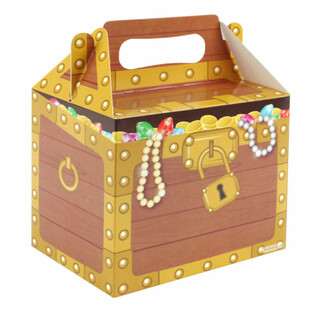 Cajas de Men&uacute; Cofre del Tesoro - 12 unidades