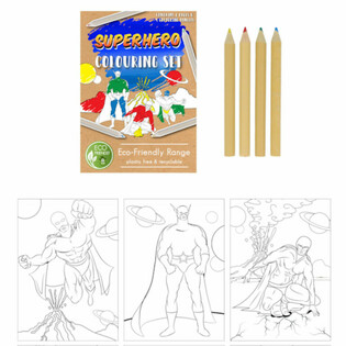 SET DE DIBUJO SUPERH&Eacute;ROE ECO FRIENDLY (25 uds)