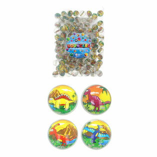 Mix de Pelotas Saltarinas de Dinosaurio Ø3.3cm (100 unidades)