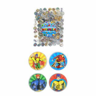 Mezcla de S&uacute;per H&eacute;roes - Pelotas Saltarinas &Oslash;3,3 cm (100 uds.)