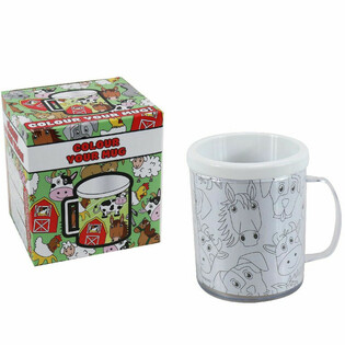 Animales de la Granja - Colorea tu propio vaso (Pack de 2)