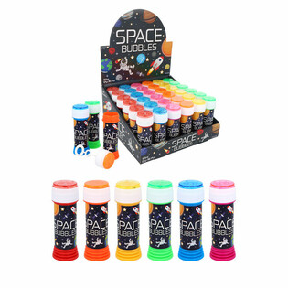 Pomperos de Jab&oacute;n Espacio con Juego de Habilidad - Display 50ml (36 uds)