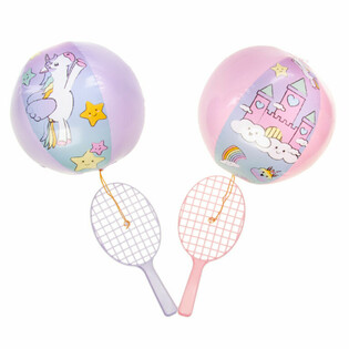 Raqueta de P&aacute;del con Pelota - Unicornio (12 uds.)