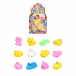 Animales Squishy para T&oacute;mbola - En Expositor (96 uds.)