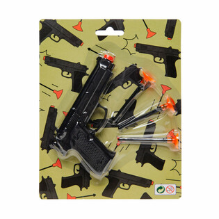 Pistola de Juguete con 3 Ventosas en Bl&iacute;ster (12 uds.)