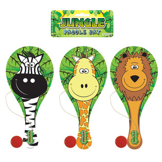 Juego de Pala y Pelota Animales de la Selva (12 uds.)