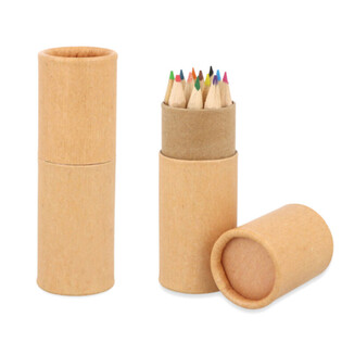 12x L&aacute;pices de Colores en Tubo: Modelo: Eco Friendly - En Expositor (20 uds.)