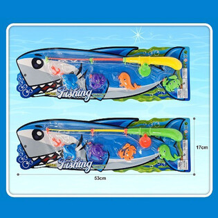 JUEGO DE PESCA MAGN&Eacute;TICA EN CART&Oacute;N - 16x53x3,5 cm (12 uds.)