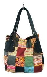 Bolso de Patchwork Grande Negro B-FAIR (1 ud)