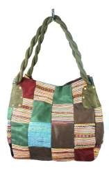 BOLSO PATCHWORK B-FAIR PEQUE&Ntilde;O VERDE (1 ud.)