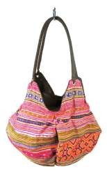 Ref: 97734D - Bolso de Hombro B-FAIR Pouche - Marr&oacute;n/Arco&iacute;ris/Rosa (1 ud)